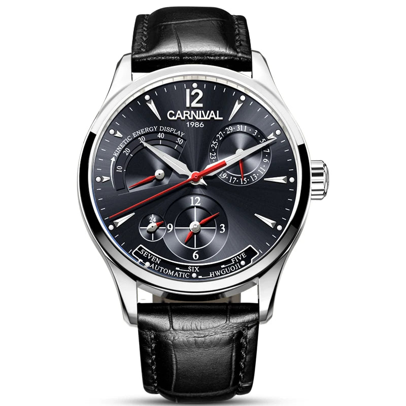 New Dual Time Zone Watches for Men Automatic Multifunction Men Mechanical Wristwatches Sapphire Calendar Montre Homme