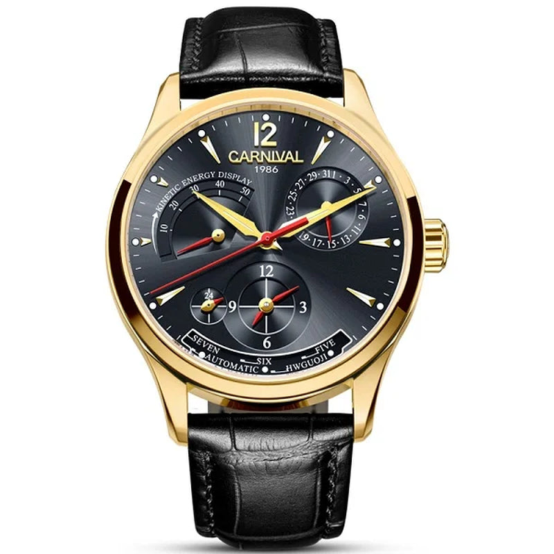 New Dual Time Zone Watches for Men Automatic Multifunction Men Mechanical Wristwatches Sapphire Calendar Montre Homme